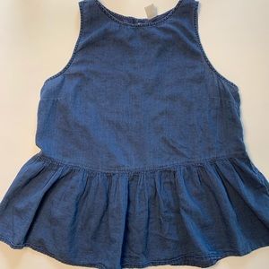 Denim Peplum Tank